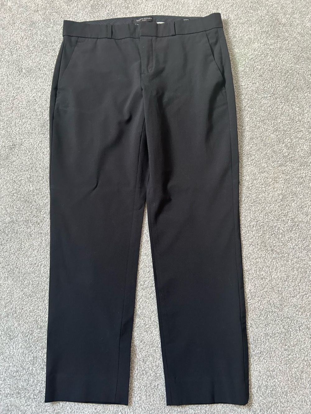 Banana Republic Black Cropped Avery Ankle Pants
